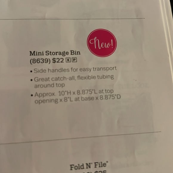 Mini storage bin - Picture 3 of 3